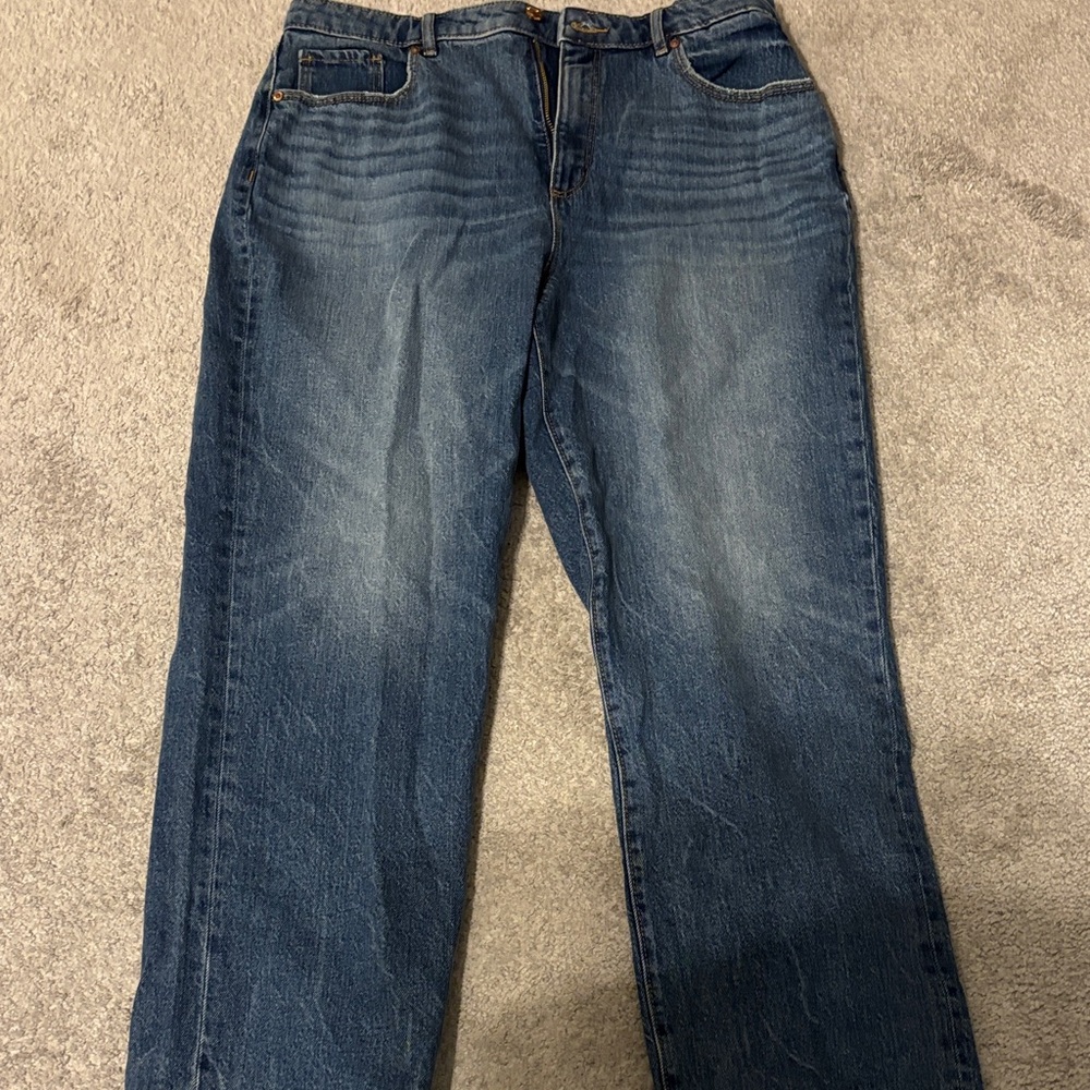 Loft: “The Straight: High Rise Curvy” jeans: size 31/12